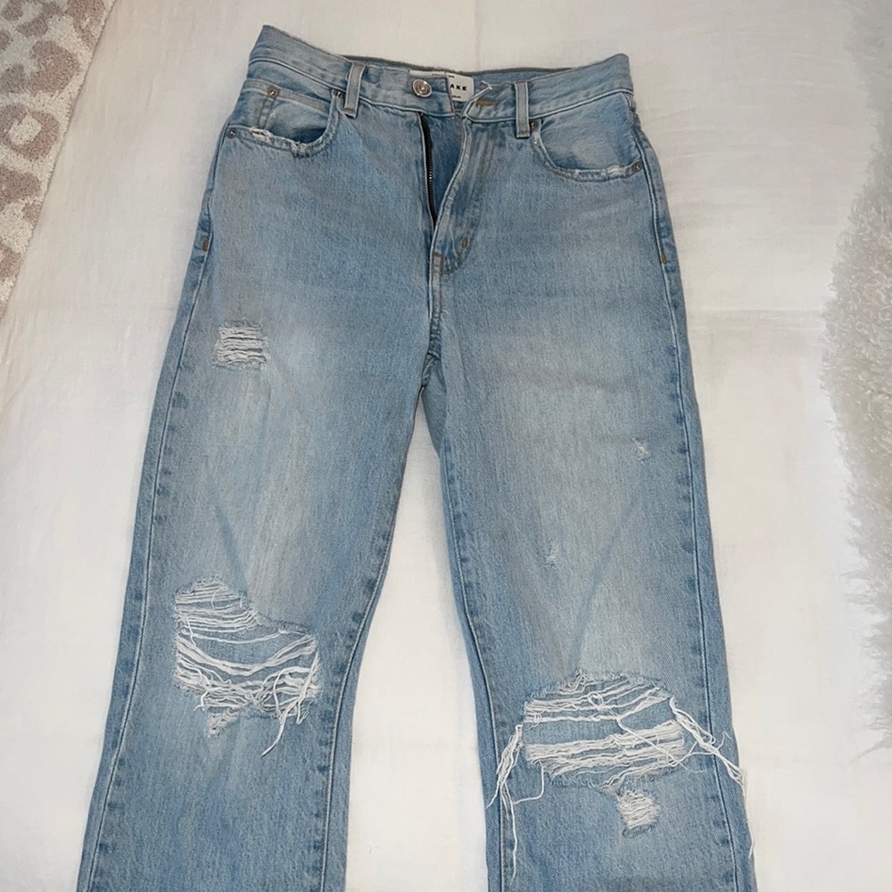 SLVRLAKE distressed high rise Jeans